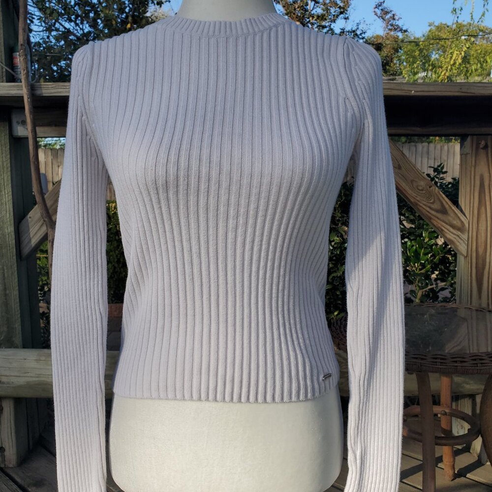 Hollister White Sweater Size M